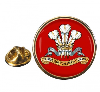 Cheshire Yeomanry (British Army) Round Pin Badge