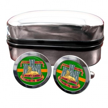 Devonshire and Dorset Light Infantry (British Army) Round Cufflinks