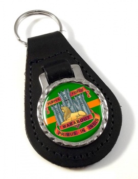 Devonshire and Dorset Light Infantry (British Army) Leather Key Fob