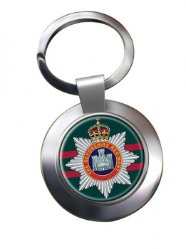 Devonshire Regiment (British Army) Chrome Key Ring