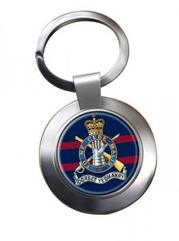 Dorset Yeomanry (British Army) Chrome Key Ring