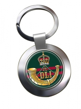 Durham Light Infantry (British Army) Chrome Key Ring