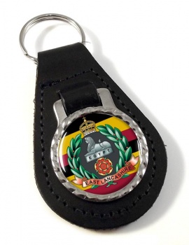 East Lancashire Regiment (British Army) Leather Key Fob