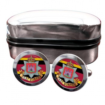 East Surrey Regiment (British Army) Round Cufflinks