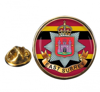 East Surrey Regiment (British Army) Round Pin Badge