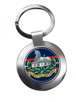Gloucestershire Regiment (British Army) Chrome Key Ring