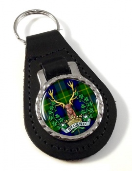 Gordon Highlanders (British Army) Leather Key Fob