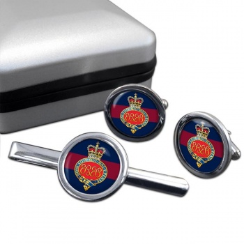 Grenadier Guards (British Army) Cypher Round Cufflink and Tie Clip Set