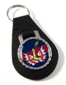 Honourable Artillery Company (British Army) Leather Key Fob