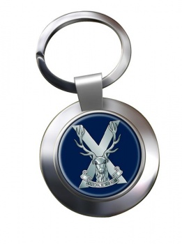 Highland Band of the Scottish Division (British Army) Chrome Key Ring
