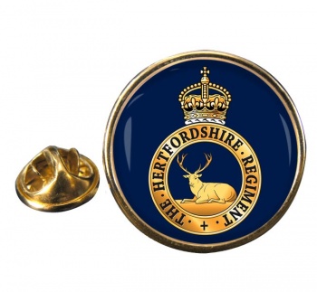 Hertfordshire Regiment (British Army) Round Pin Badge