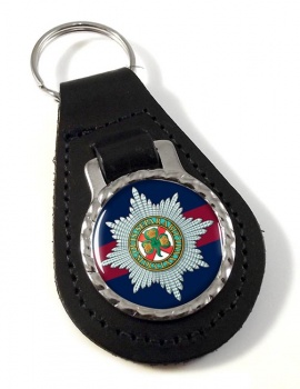Irish Guards (British Army) Leather Key Fob