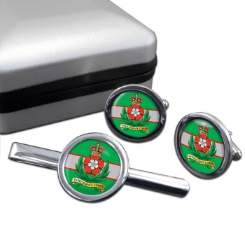 Intelligence Corps (British Army) Round Cufflink and Tie Clip Set