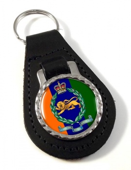 King's Own Royal Border Regiment (British Army) Leather Key Fob