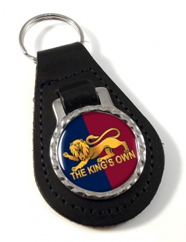 King's Own Royal Regiment (British Army) Leather Key Fob