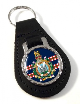 King's Own Scottish Borderers (British Army) Leather Key Fob