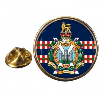 King's Own Scottish Borderers (British Army) Round Pin Badge