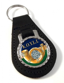 King's Own Yorkshire Light Infantry (British Army) Leather Key Fob