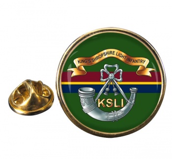 King's Shropshire Light Infantry (British Army) Round Pin Badge