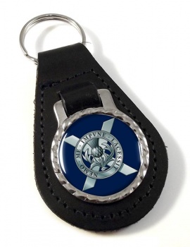 Lowland Band of the Scottish Division (British Army) Leather Key Fob