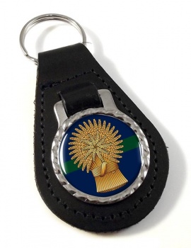 Lothians and Borders Horse Yeomanry (British Army) Leather Key Fob