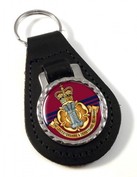 Leicestershire and Derbyshire Yeomanry (British Army) Leather Key Fob