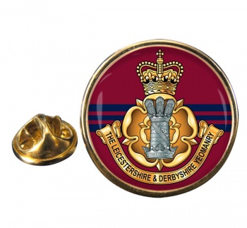 Leicestershire and Derbyshire Yeomanry (British Army) Round Pin Badge