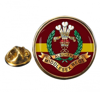 Middlesex Regiment (British Army) Round Pin Badge