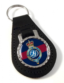 Minden Band of the Queen's Division (British Army) Leather Key Fob