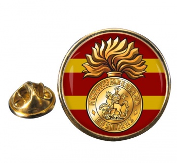 Northumberland Fusiliers (British Army) Round Pin Badge