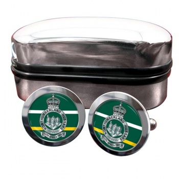 Northumberland Hussars (British Army) Round Cufflinks