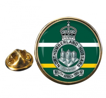 Northumberland Hussars (British Army) Round Pin Badge