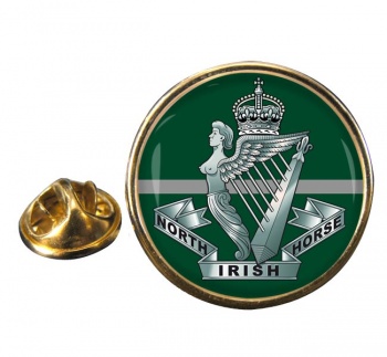 North Irish Horse (British Army) Round Pin Badge