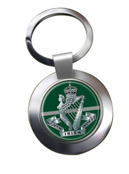 North Irish Horse (British Army) Chrome Key Ring