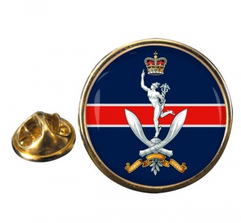 Queens Gurkha Signals (British Army) Round Pin Badge