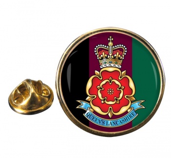 Queen's Lancashire Regiment (British Army) Round Pin Badge