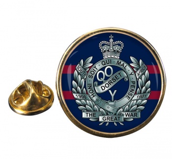 Queen's Own Dorset Yeomanry (British Army) Round Pin Badge