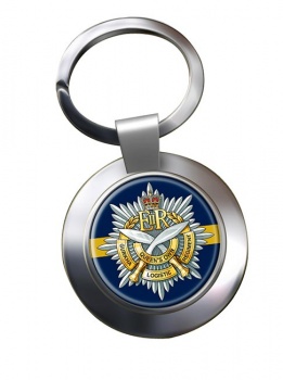 Queens Own Gurkha Logistic Regiment (British Army) Chrome Key Ring