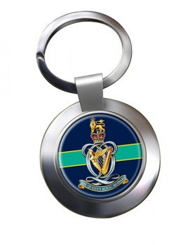 Queen's Royal Hussars (British Army) Chrome Key Ring