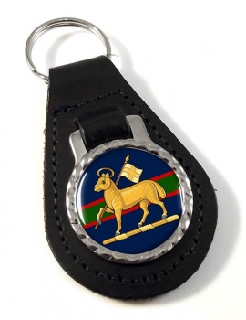 Queen's Royal Regiment (British Army) (West Surrey) Leather Key Fob