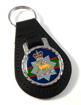 Queen's Royal Surrey Regiment (British Army) Leather Key Fob