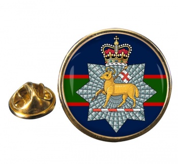 Queen's Royal Surrey Regiment (British Army) Round Pin Badge