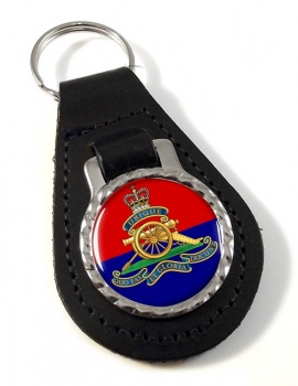 Royal Artillery (British Army) Leather Key Fob