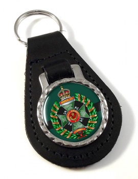 Rifle Brigade (British Army) Leather Key Fob