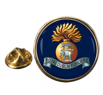 Royal Dublin Fusiliers (British Army) Round Pin Badge