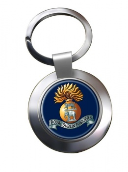 Royal Dublin Fusiliers (British Army) Chrome Key Ring
