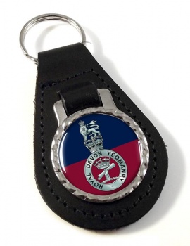 Royal Devon Yeomanry (British Army) Leather Key Fob