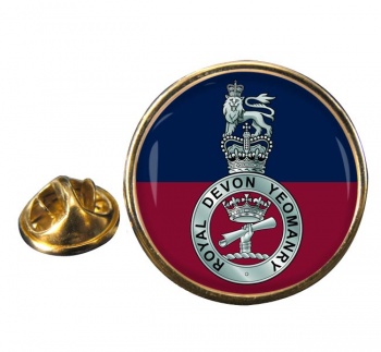 Royal Devon Yeomanry (British Army) Round Pin Badge