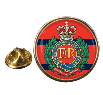 Royal Engineers (British Army) Round Pin Badge