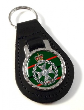 Royal Green Jackets (British Army) Leather Key Fob